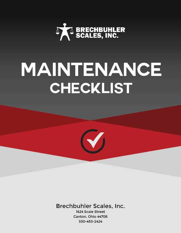 Brechbuhler Scales Maintenance Checklist-01 Maintenance Checklist