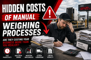 Illustration of hidden costs associated with manual weighing processes