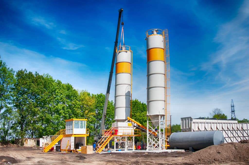 concrete mixing silo